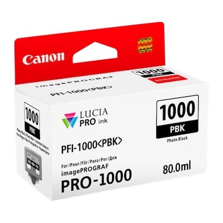 Tinta Canon PFI-1000PBK Negro Foto 80...