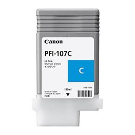 Tinta Canon PFI-107 C Cían - 130 ml.