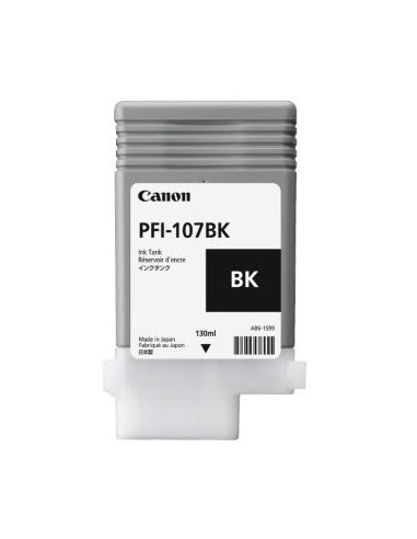 Tinta Canon PFI-107 BK Negro - 130 ml.