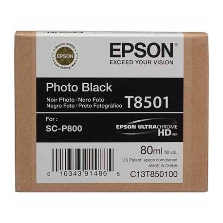 Tinta Epson T8501 Negro Foto - 80 ml.