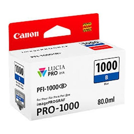 Tinta Canon PFI-1000B Azul 80 ml.
